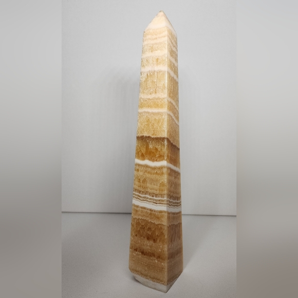 MASSIVE Creamsicle Calcite Tower - Picture 2 of 7